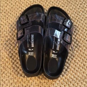 Manolo Blahnik for Birkenstock Black Sandals PVC sandals